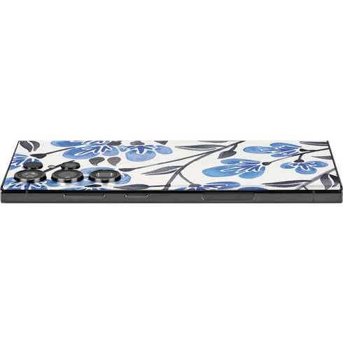 Blue Cherry Blossoms by Cat Coq Galaxy Skins